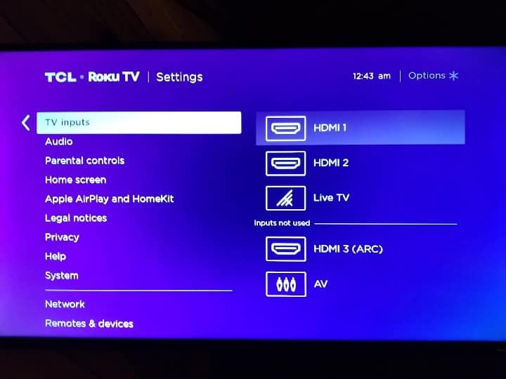 Select the HDMI- How to Connect iPhone to Roku TV Without Wi-Fi
