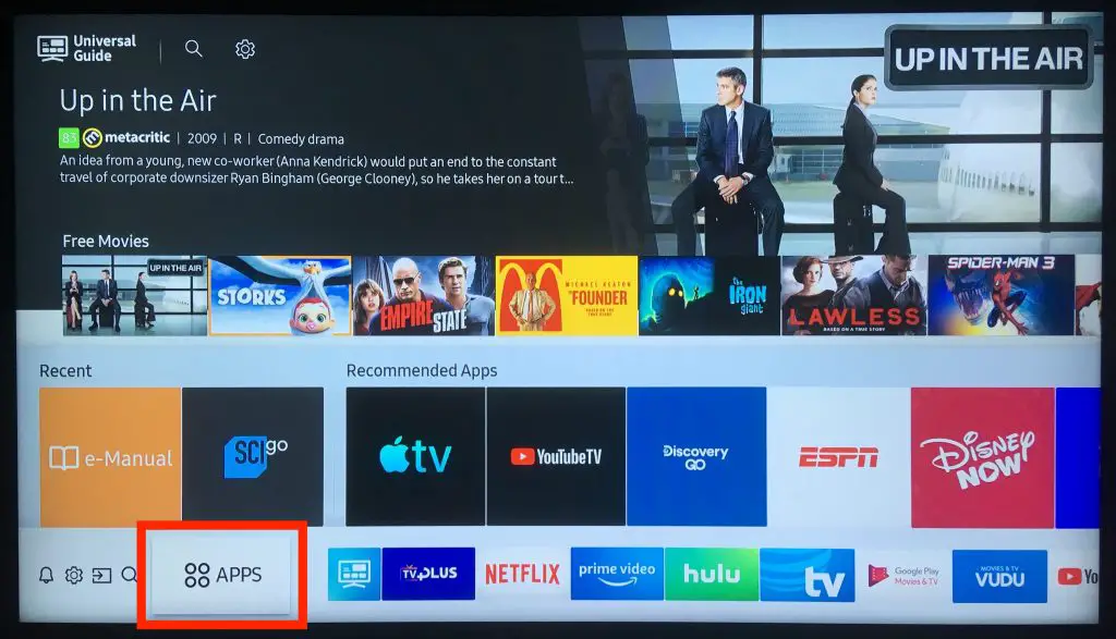 Select the apps to get Roku on Samsung smart TV.
