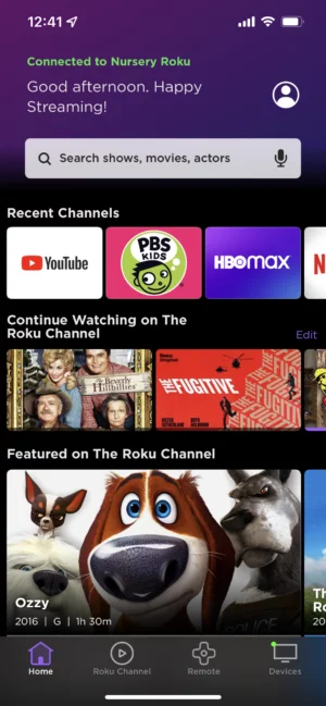 Tap the Home tab - delete channels on Roku