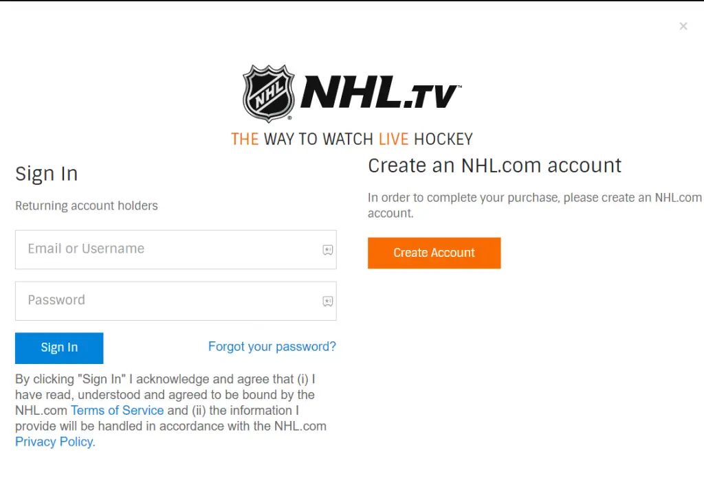 Activate NHL on Roku