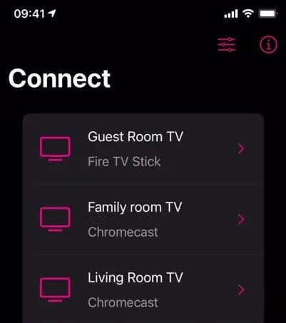 Pick your Chromecast device