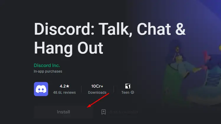 install option to get Discord on Roku