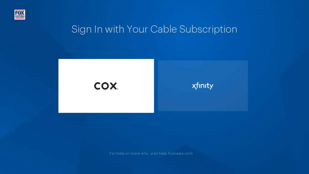 Choose cable TV provider