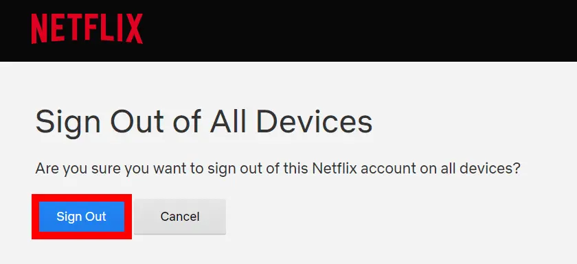 Select Sign out - Log out of Netflix on Roku