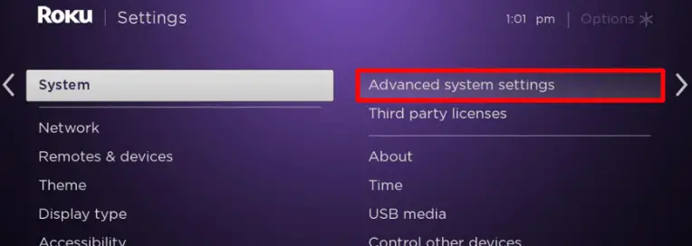 Choose Advanced System Settings option