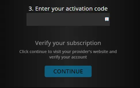 Activation code on History channel