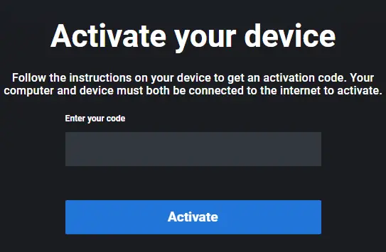 Enter the code to Activate Discovery plus on Roku