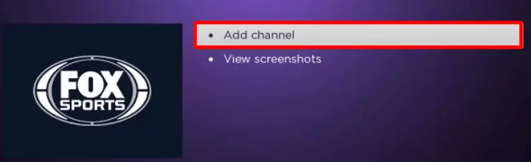 Choose Add channel button on the right