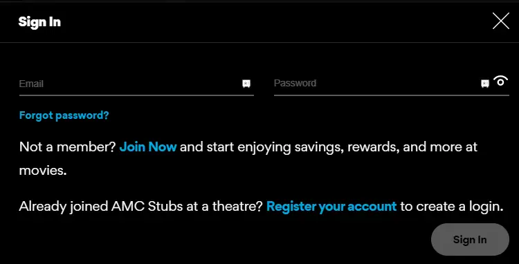 Sign in to stream AMC Theatres On Demand on Roku