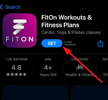 Install FitOn on iOS