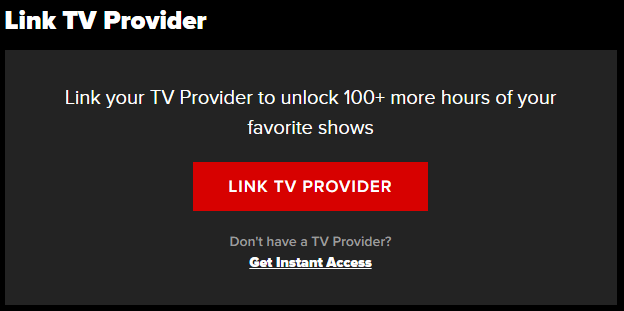 Link your TV Provider with FXNow