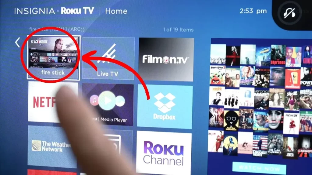 See device name on the Roku home screen