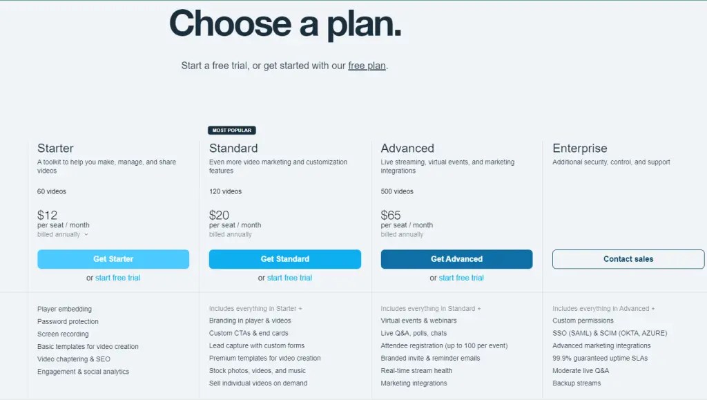 Choose a plan and make the payment to watch Vimeo on Roku