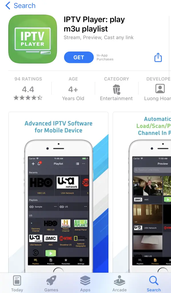 Download IPTV Player app