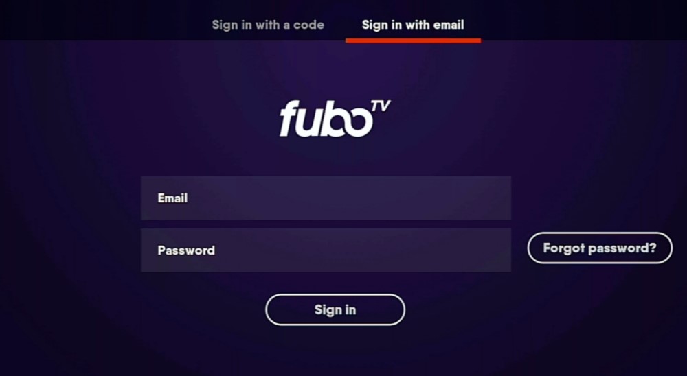 Sign in fuboTV