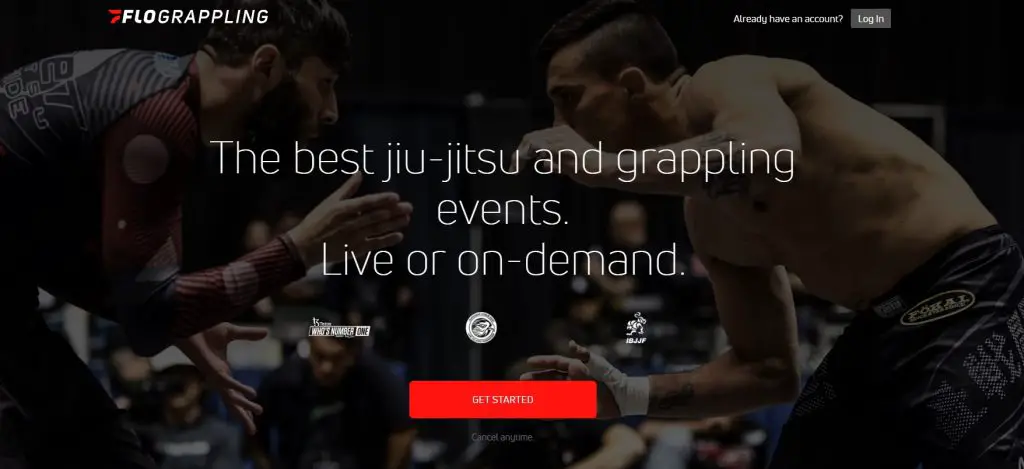 FloGrappling home page
