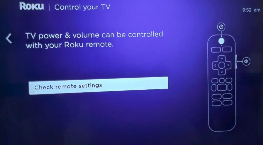 Select Check remote settings